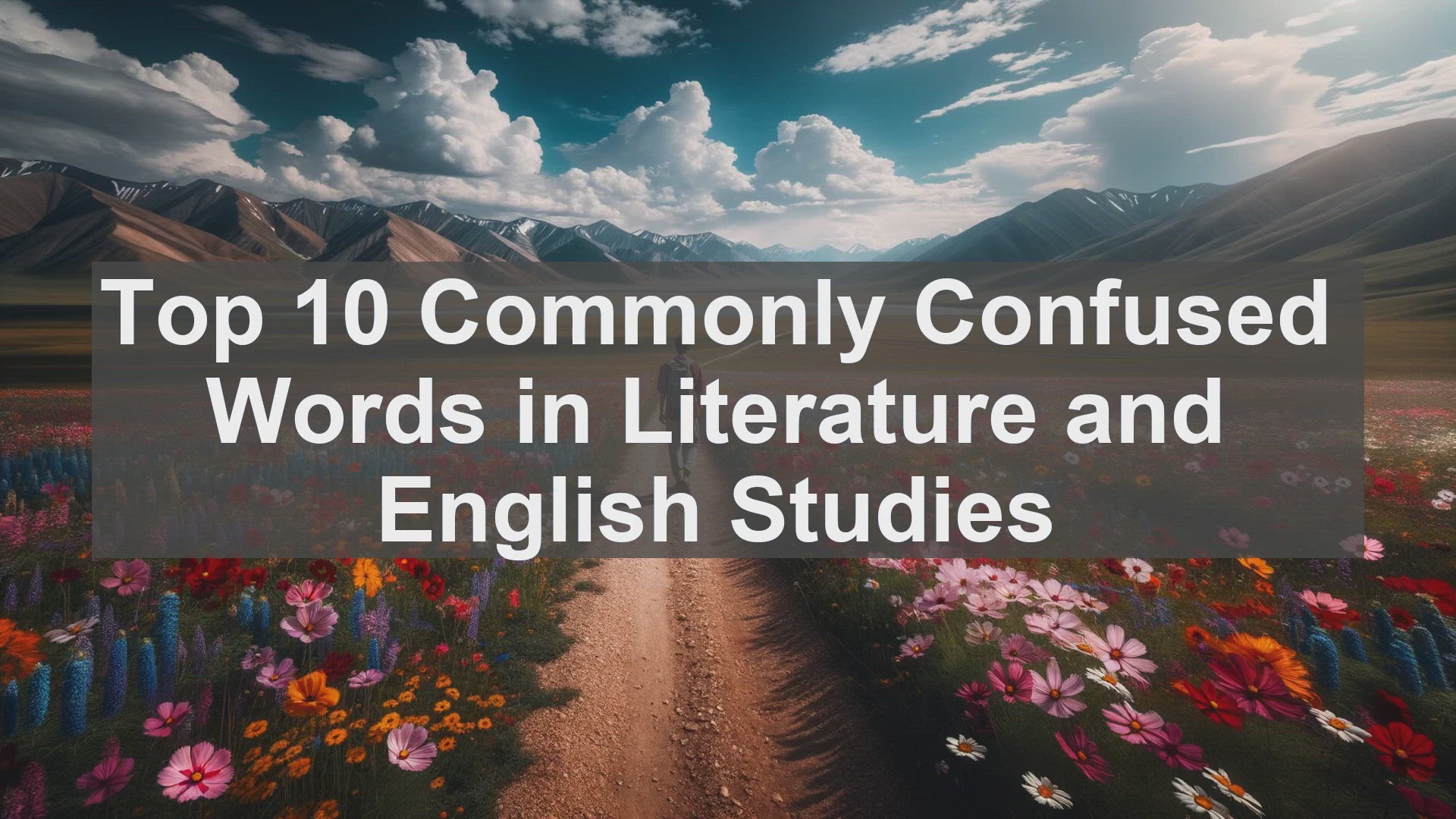 'Video thumbnail for Top 10 Commonly Confused Words in Literature and English Studies'