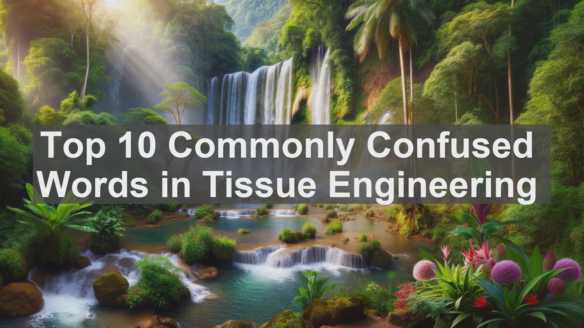 'Video thumbnail for Top 10 Commonly Confused Words in Tissue Engineering'