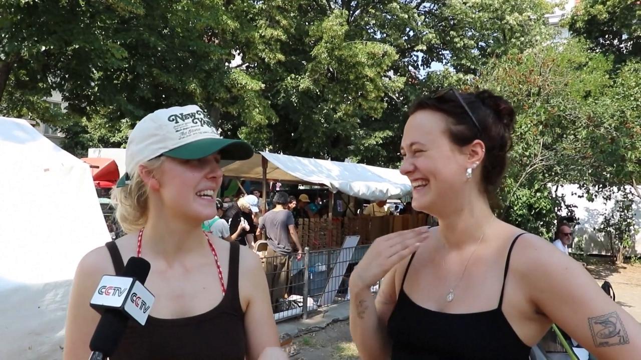 Video thumbnail for Germany: Heatwave grips Germany with nearly 40 degrees Celsius in Berlin.
