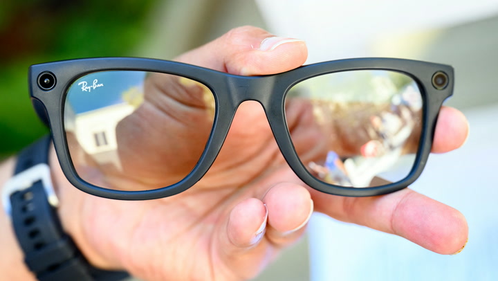 Video thumbnail for Zuckerberg Unveils $1,299 Meta Glasses