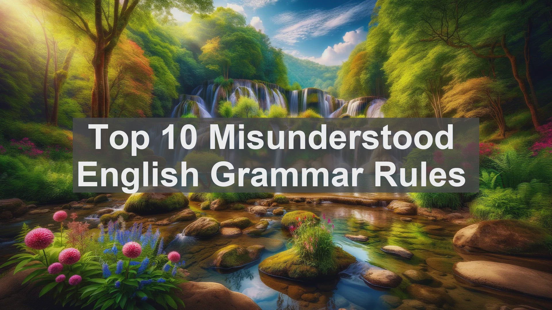'Video thumbnail for Top 10 Misunderstood English Grammar Rules'