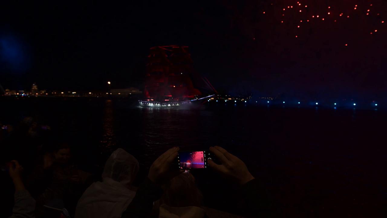Video thumbnail for Russia: St. Petersburg celebrates Scarlet Sails festival with light show and fireworks.