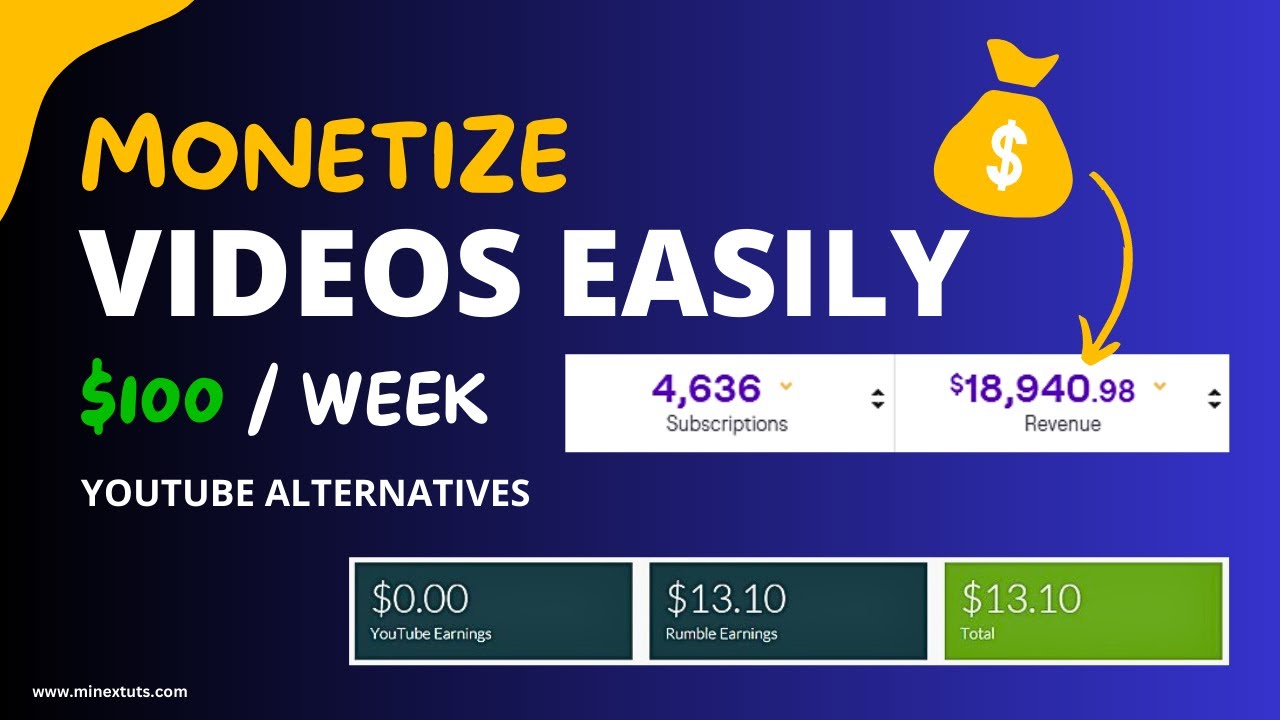 'Video thumbnail for 2 YouTube Alternatives for Quick and Easy Money: Low Competition, High Rewards'