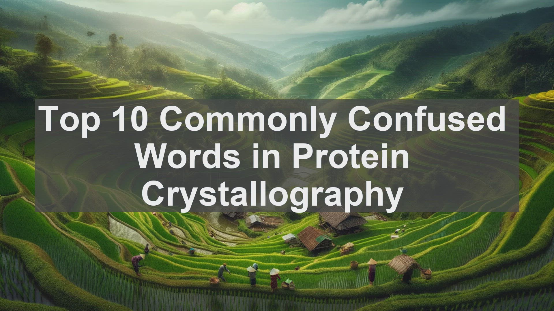 'Video thumbnail for Top 10 Commonly Confused Words in Protein Crystallography'