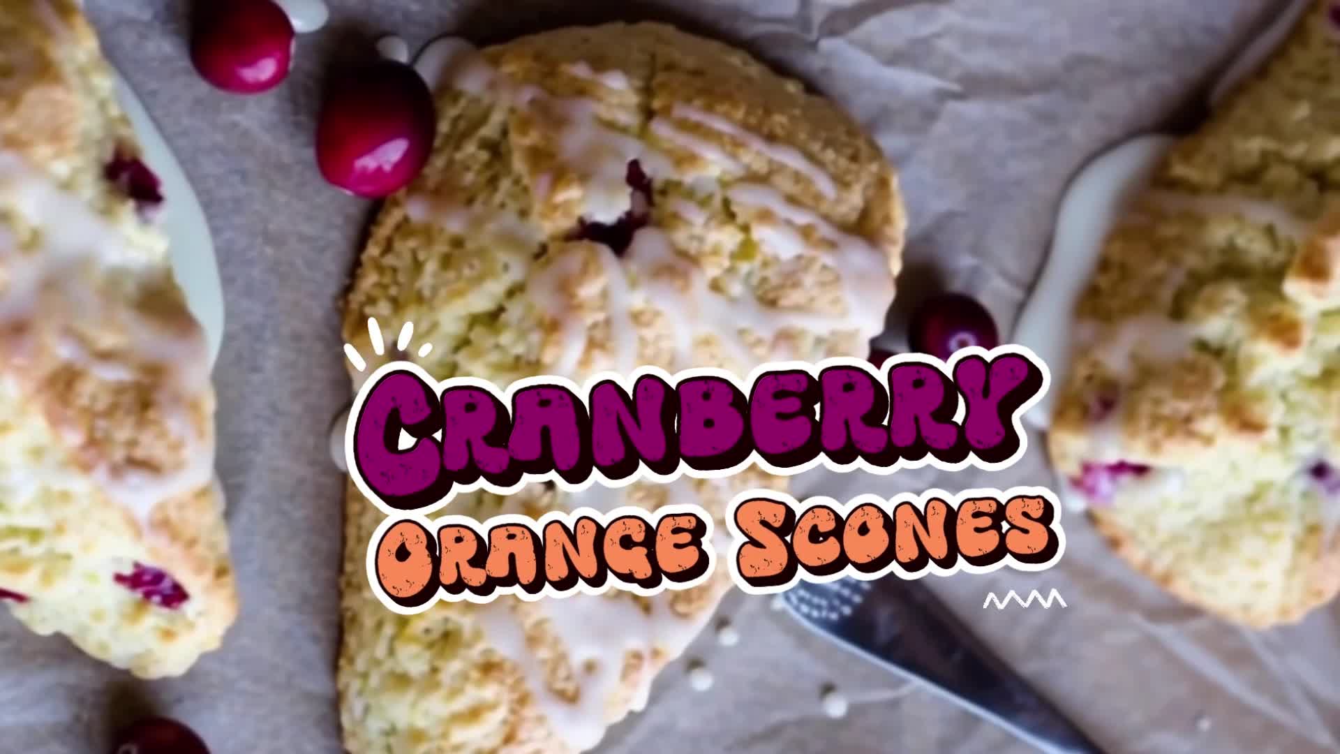 Video thumbnail for Cranberry Orange Scones – Bright, Buttery, and Perfectly Fluffy