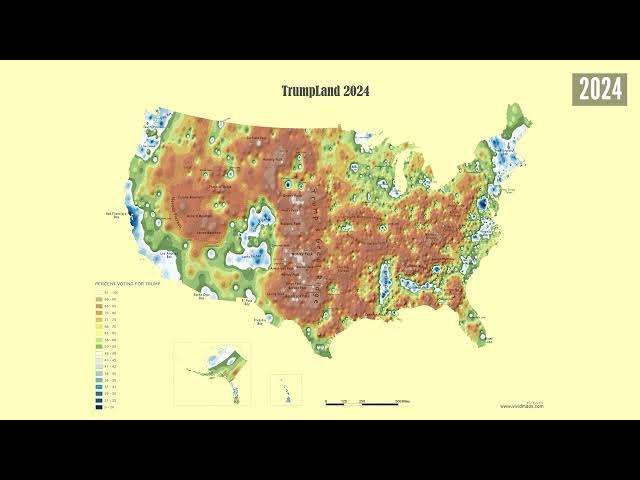 Video thumbnail for America's Political Terrain: From Clinton Archipelago to Trump's Mountains (2016-2024)