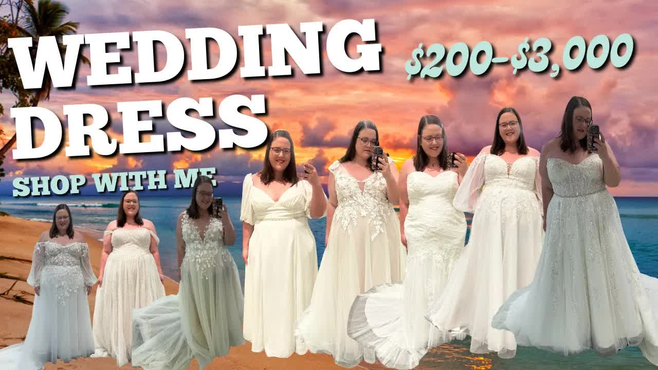 Video thumbnail for David's Bridal Wedding Dress Shopping in Houston