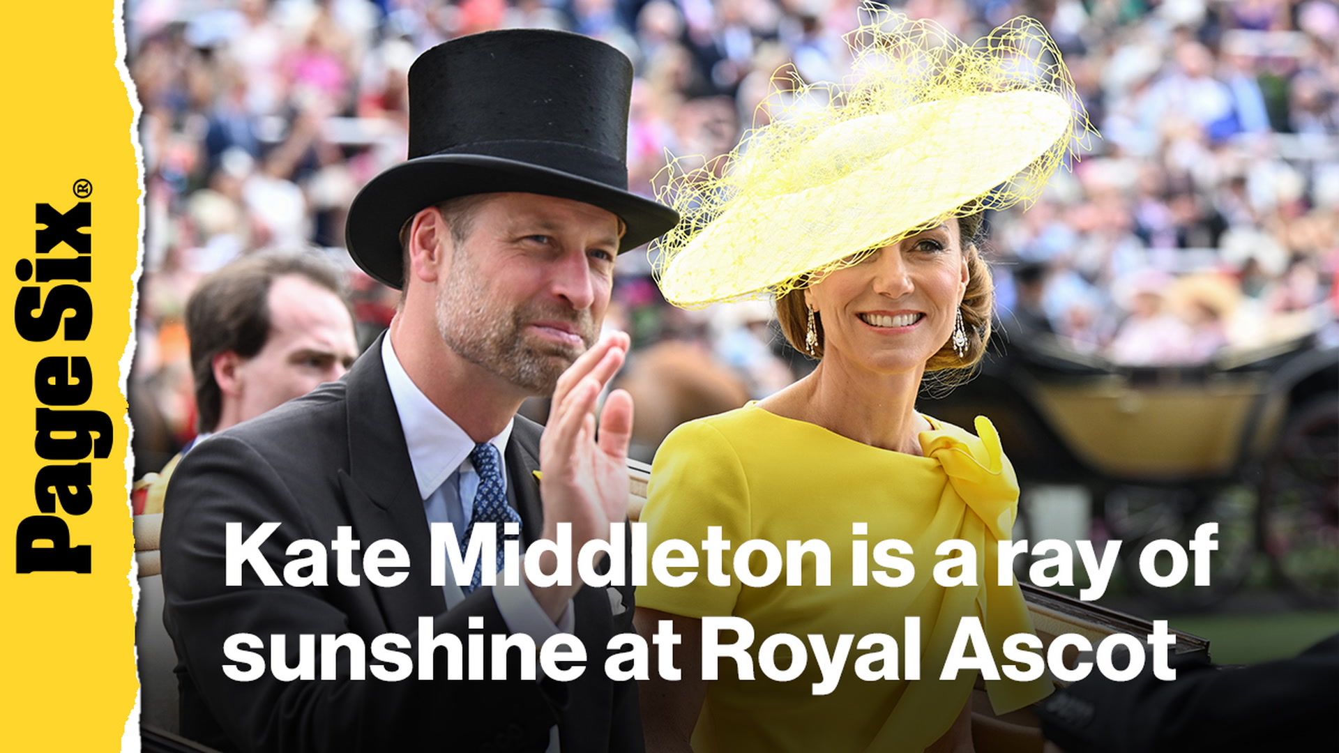Video thumbnail for Kate Middleton is a ray of sunshine in vibrant yellow at the Royal Ascot 2026