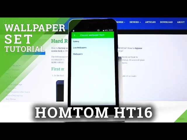 Video thumbnail for How to Change Wallpaper in HOMTOM HT16 - Update Lock Screen Style