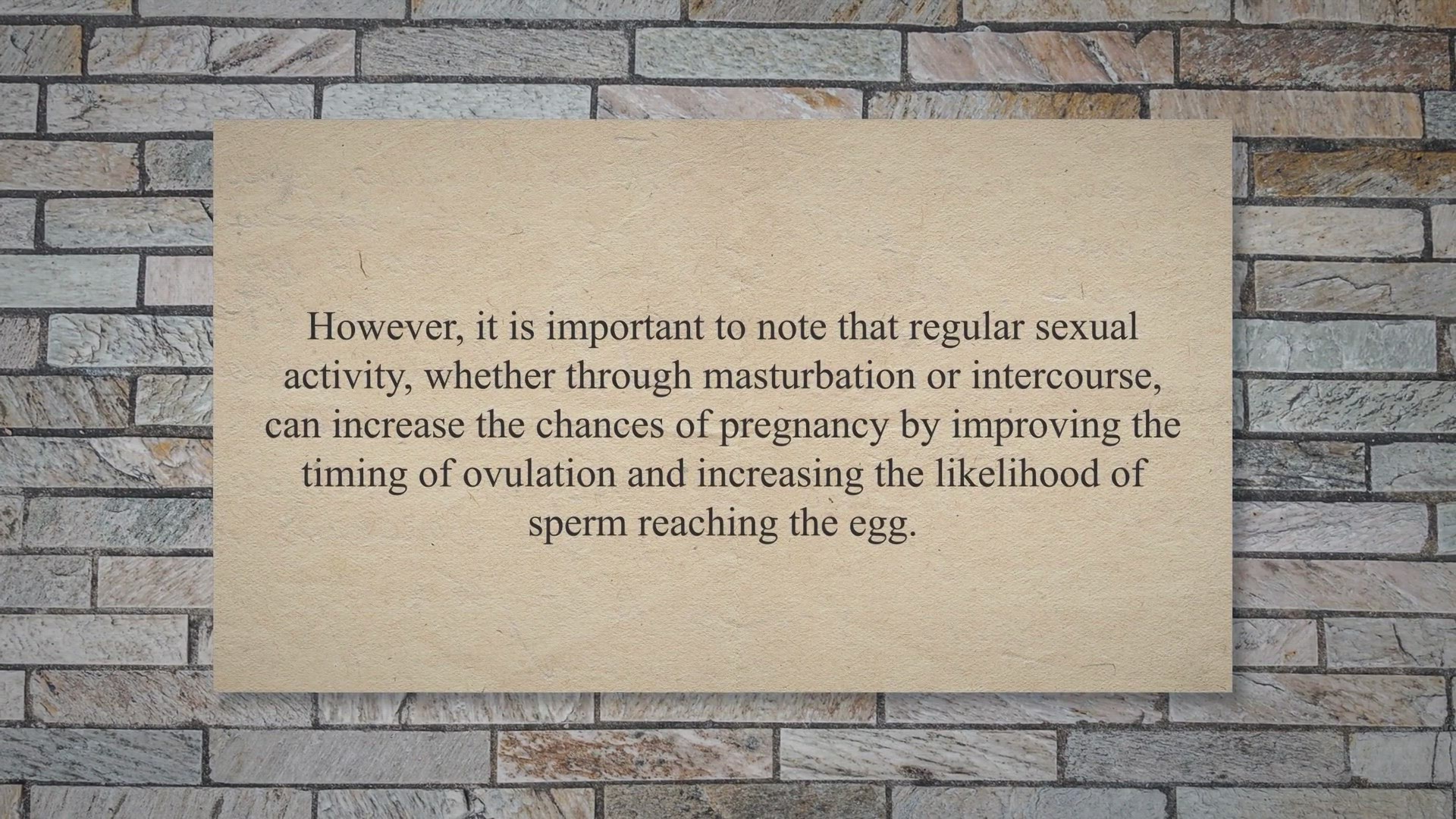 Video thumbnail for Does female masturbation increase fertility during pregnancy