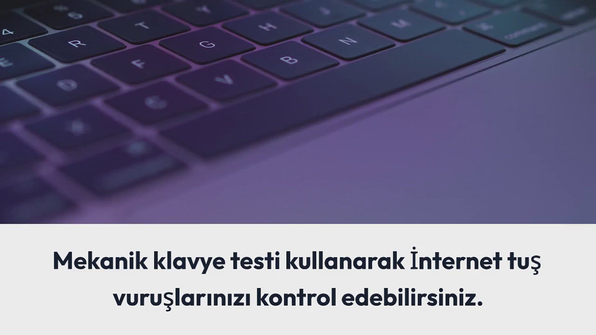 Video thumbnail for Mekanik Klavye Testi | Anahtar Test Cihazı Çevrimiçi
