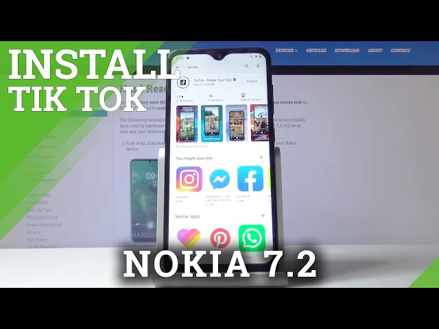 Video thumbnail for How to Download and Install TikTok in NOKIA 7.2 – Install TikTok
