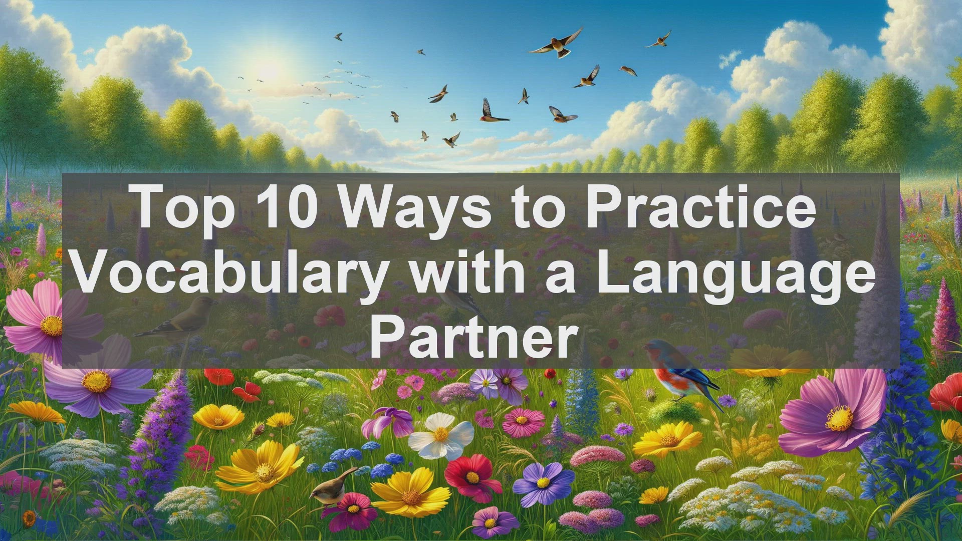 'Video thumbnail for Top 10 Ways to Practice Vocabulary with a Language Partner'