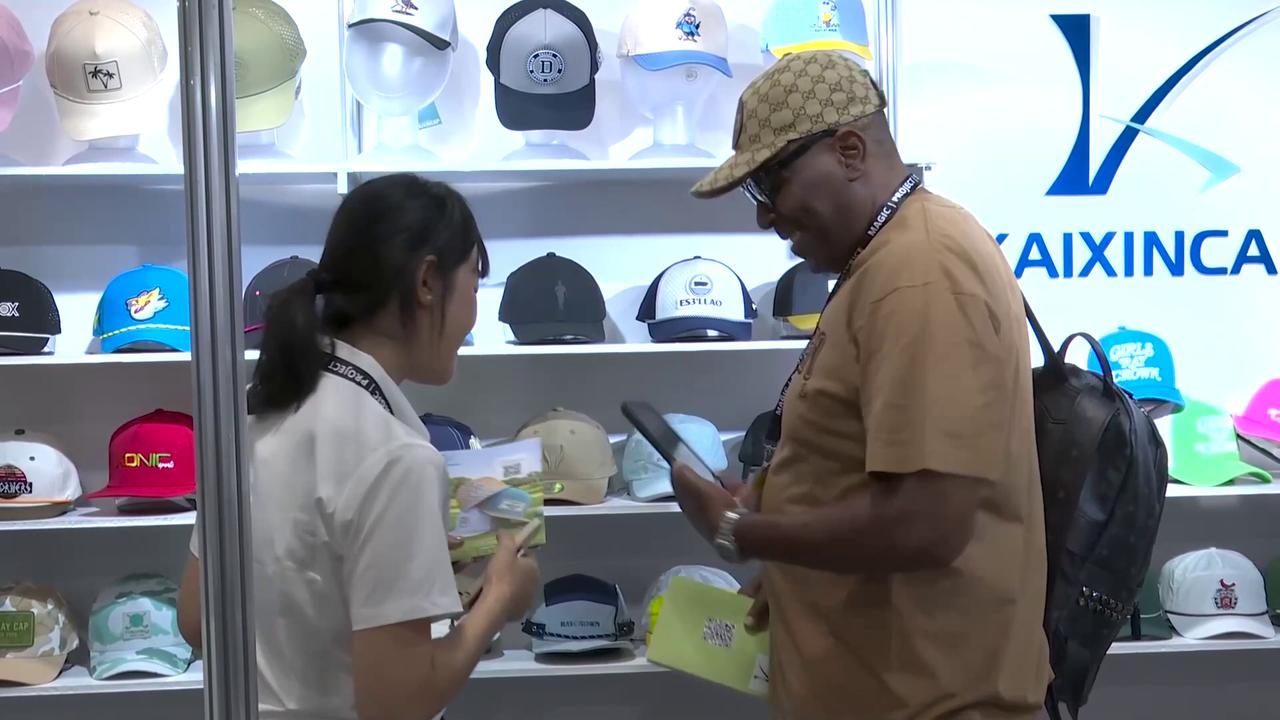 Video thumbnail for United States: China footwear brands seek to expand in North America at Las Vegas trade show.