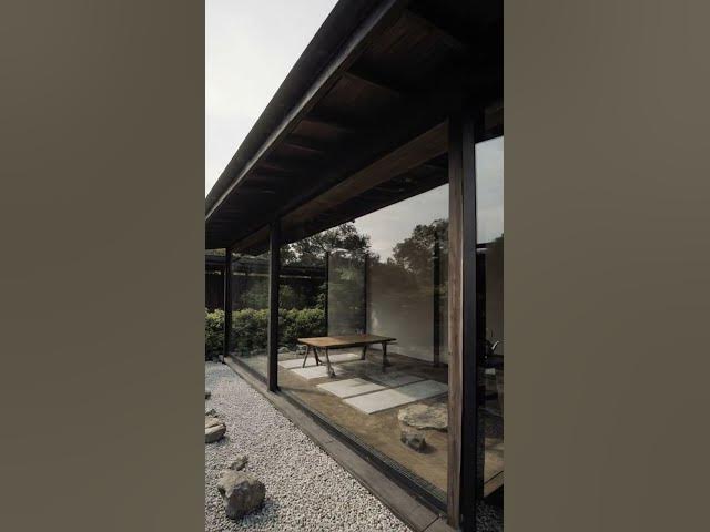 Video thumbnail for Minimalist Glass Tea House: Japanese-Style Tiny Home with Rock Garden  #tinyhome #zen #home