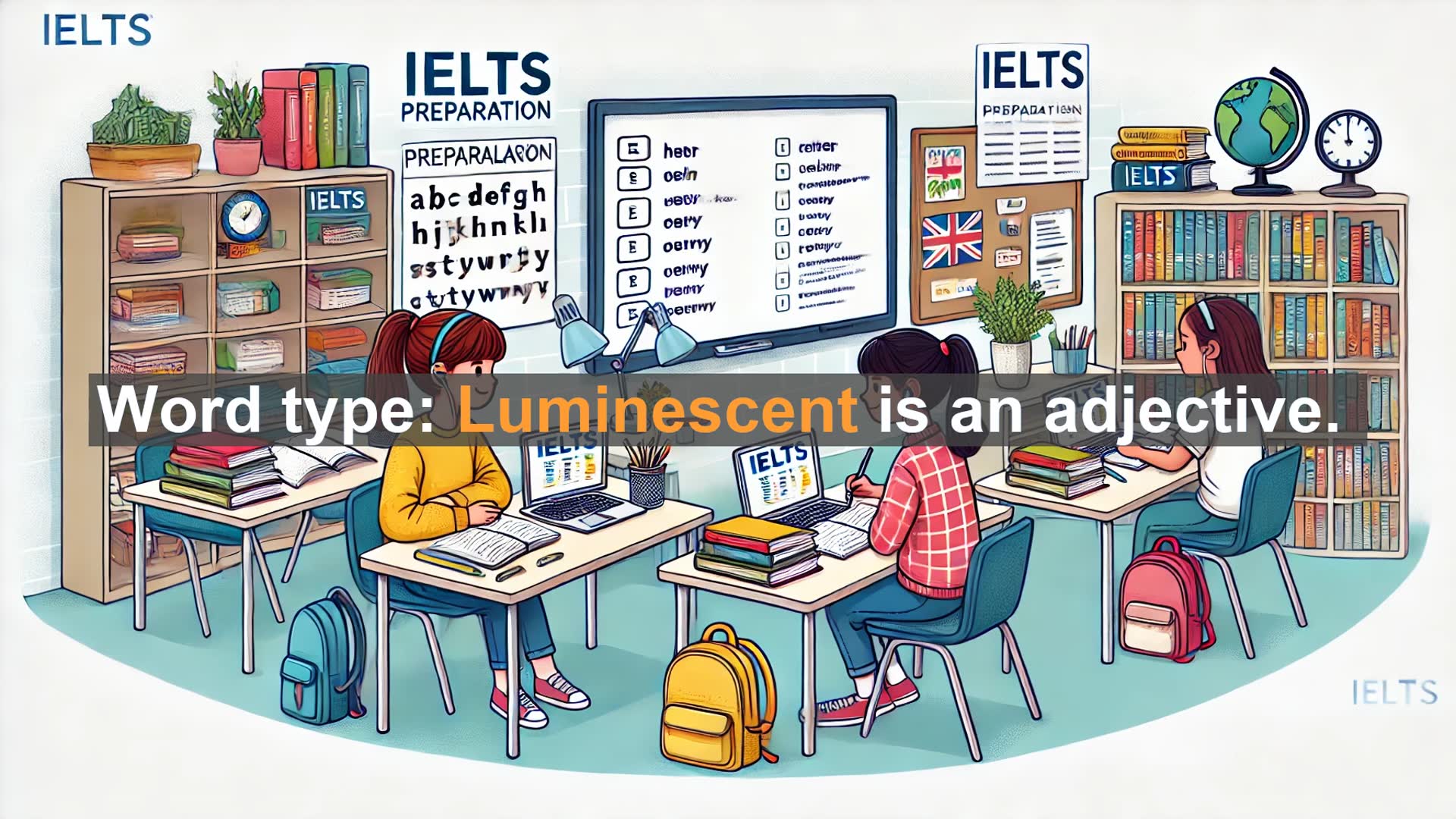 'Video thumbnail for 5000 Must Know IELTS 8.0 Vocabulary - Luminescent: A Key IELTS Vocabulary Word Explained'