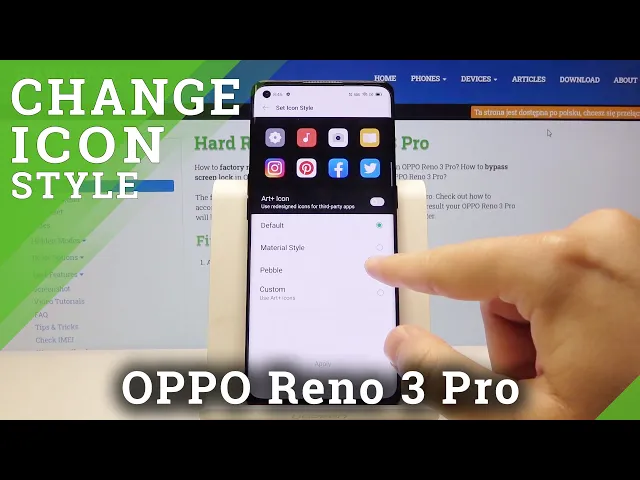 Video thumbnail for How to Personalize Icons Look in OPPO Reno 3 Pro - Change Icon Style