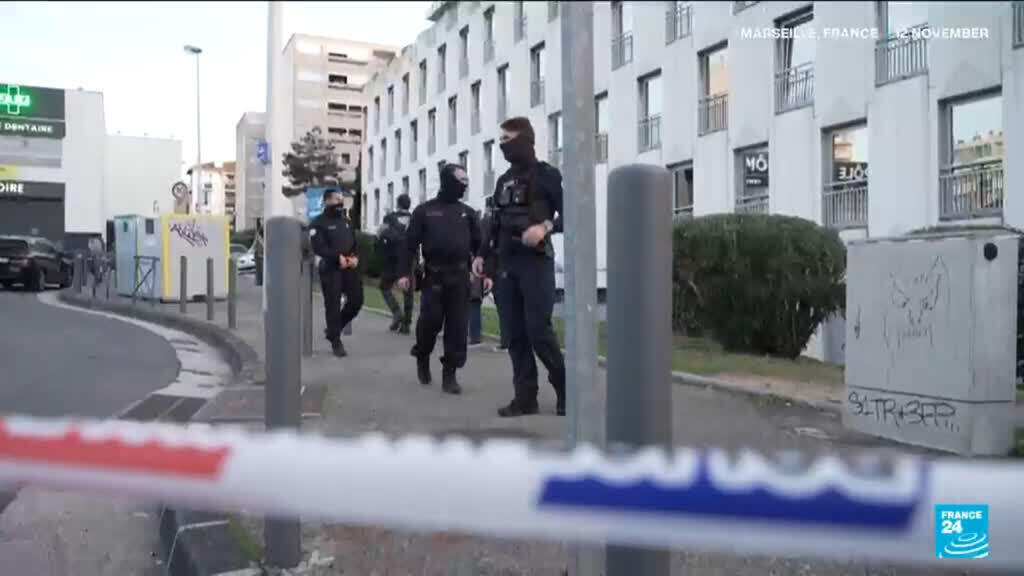 Video thumbnail for French Justice Minister warns of narcotrafficking threat after Marseille shooting