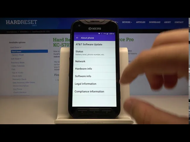 Video thumbnail for How to Find Phone Information on KYOCERA DuraForce Pro? – Information About Phone