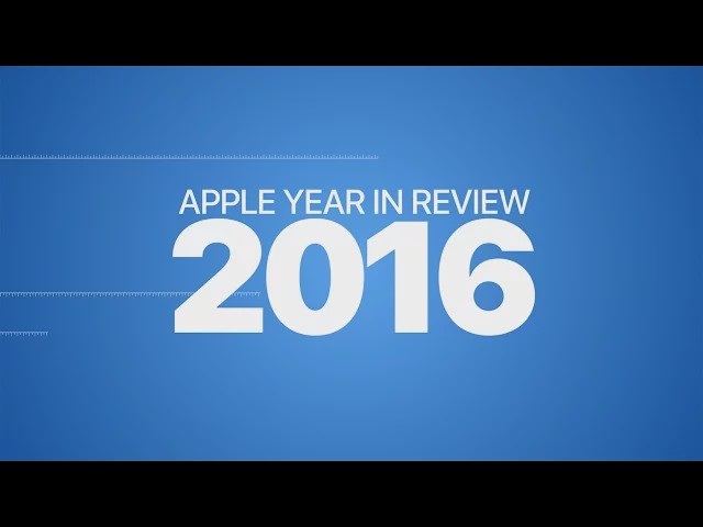 Video thumbnail for Apple Year in Review 2016