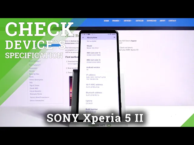 Video thumbnail for How to Find Specifications of Sony Xperia 5 II - Check Your Phone Specs