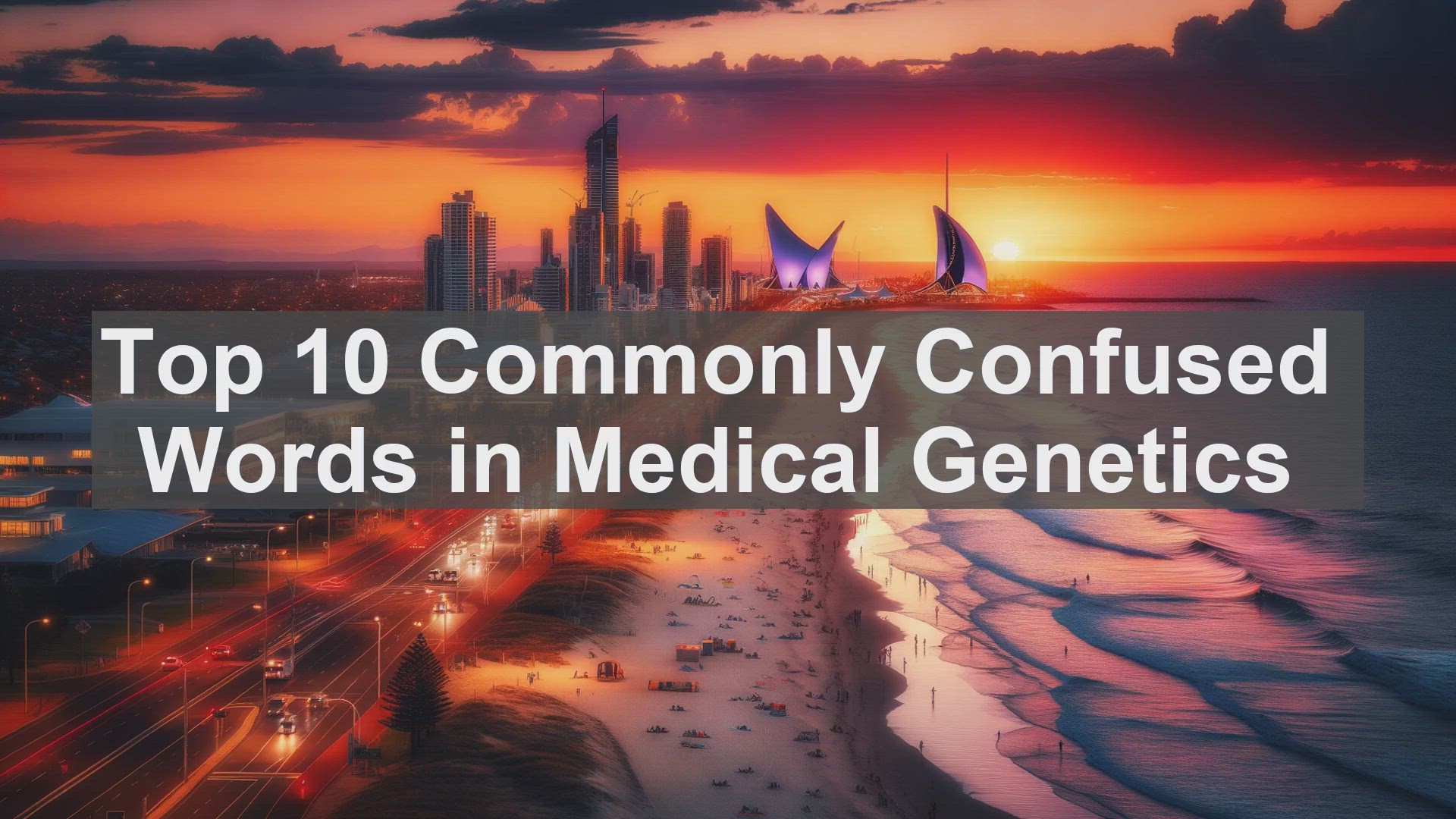 'Video thumbnail for Top 10 Commonly Confused Words in Medical Genetics'