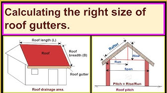 'Video thumbnail for How to estimate the right size of roof gutters?/Calculating the size of rainwater gutter for home.'