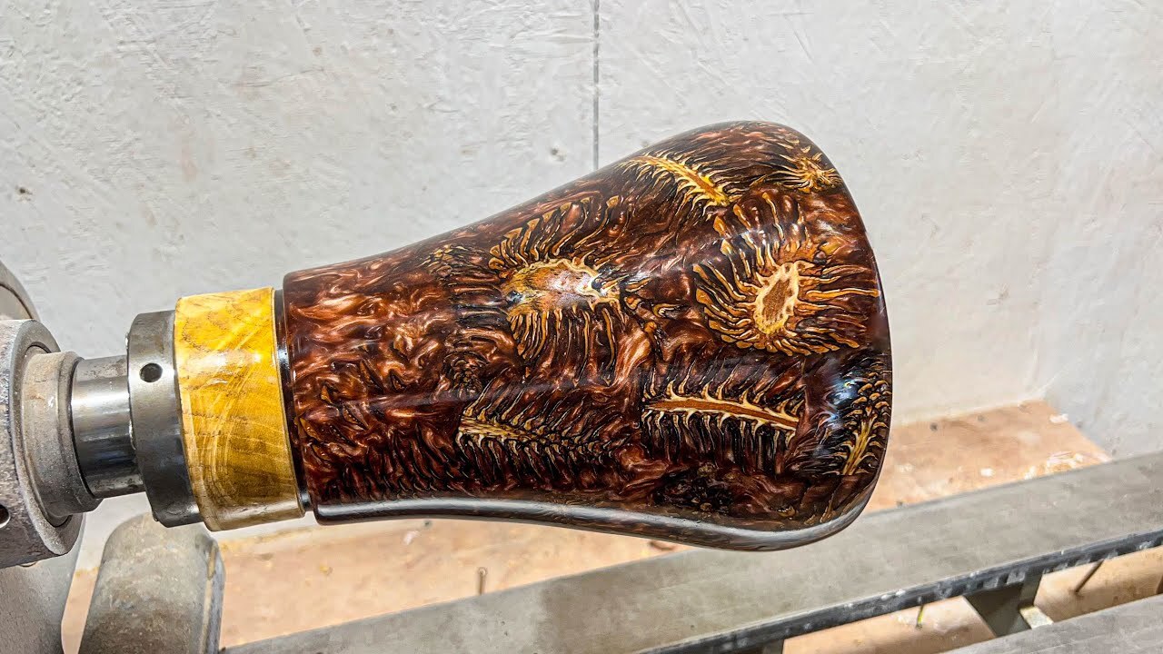 Video thumbnail for Pine Cones Woodturning Transformation into Magical Vase