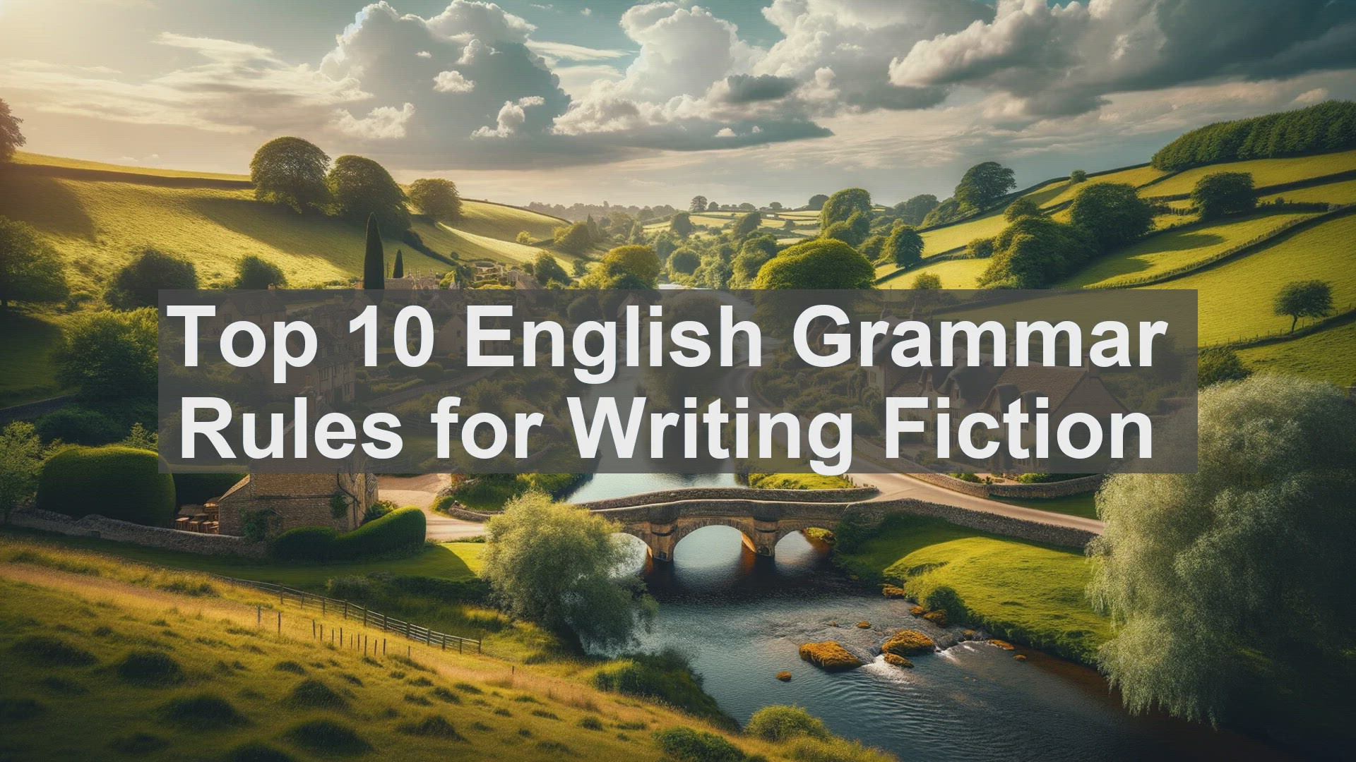 'Video thumbnail for Top 10 English Grammar Rules for Writing Fiction'
