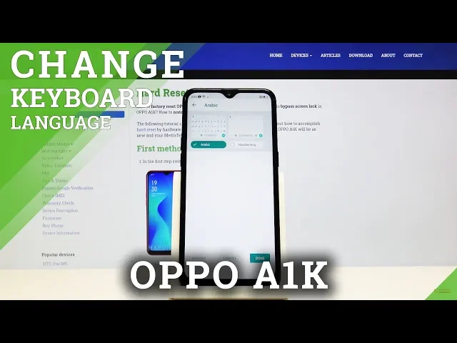 Video thumbnail for How to Change Keyboard Language in OPPO A1K – Language List