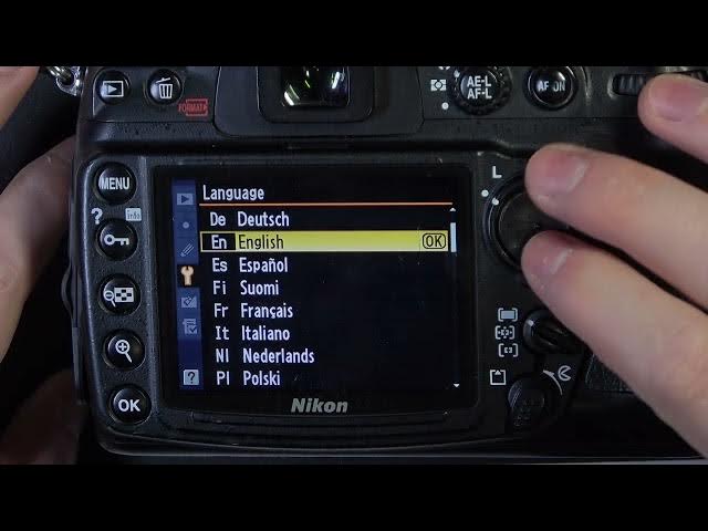 Video thumbnail for How To Change Language On NIKON D300