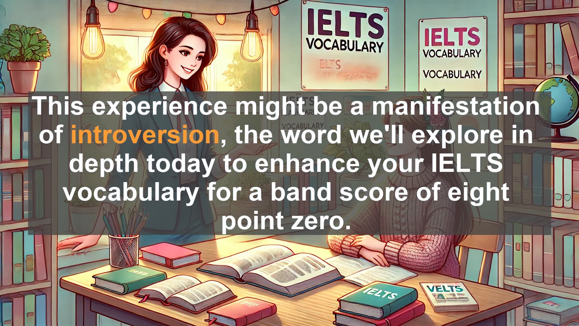 'Video thumbnail for 5000 Must Know IELTS 8.0 Vocabulary - Introversion: Understanding the Quiet Strength in IELTS Vocabulary'