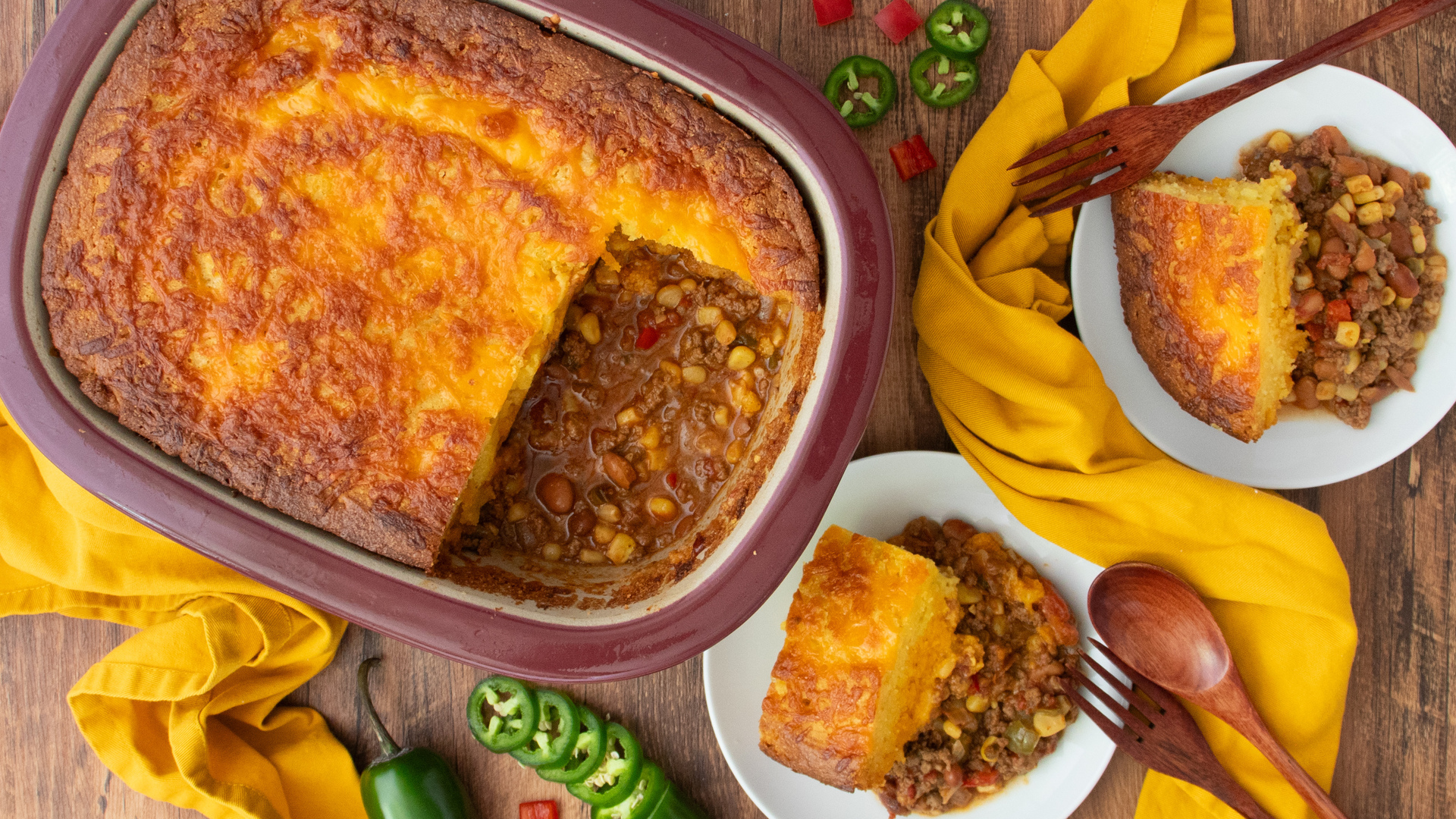 Video thumbnail for Cowboy Cornbread Casserole Recipe