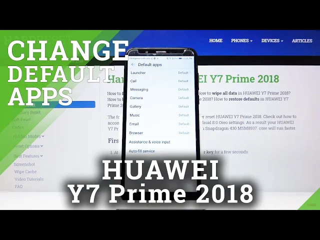 Video thumbnail for How to Manage Default Applications in Huawei Y7 Prime 2018 - Change Default App