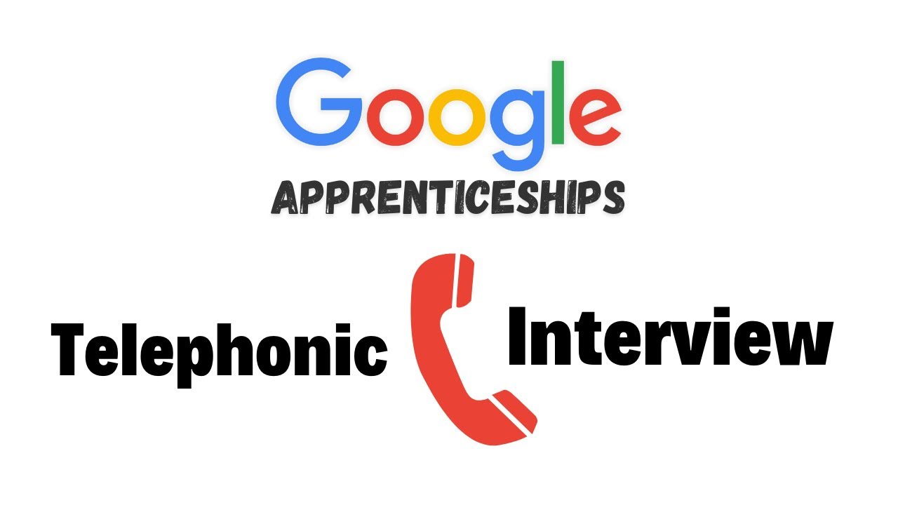 'Video thumbnail for google apprenticeship telephonic interview || google apprenticeships || thewodm'