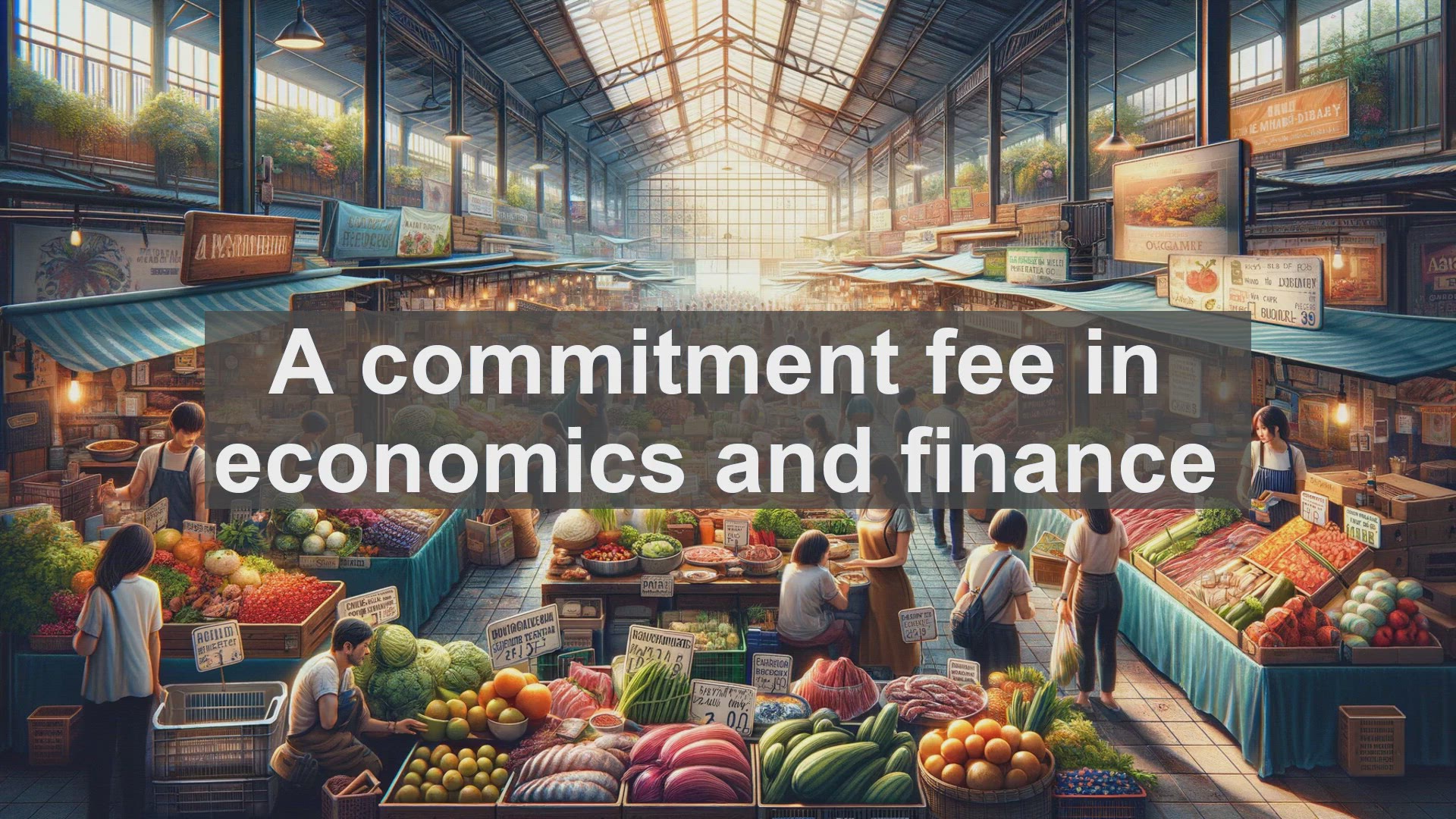'Video thumbnail for "A commitment fee" in economics and finance'