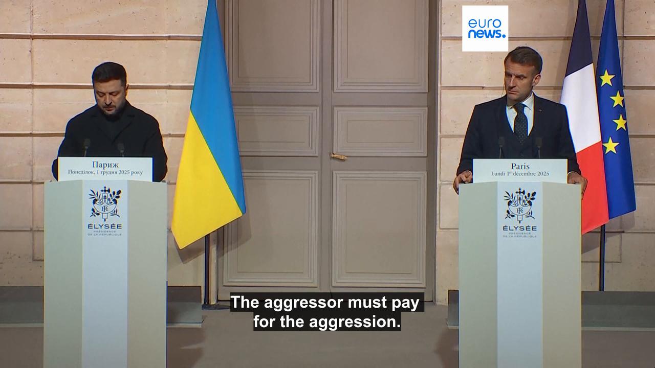 Video thumbnail for Zelenskyy rallies European support in Paris ahead of US-led Moscow talks