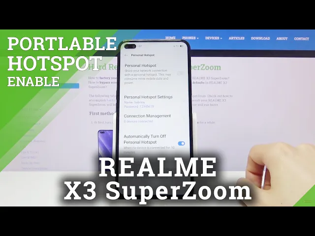 Video thumbnail for REALME X3 SuperZoom Portable Hotspot – Wi-Fi Sharing
