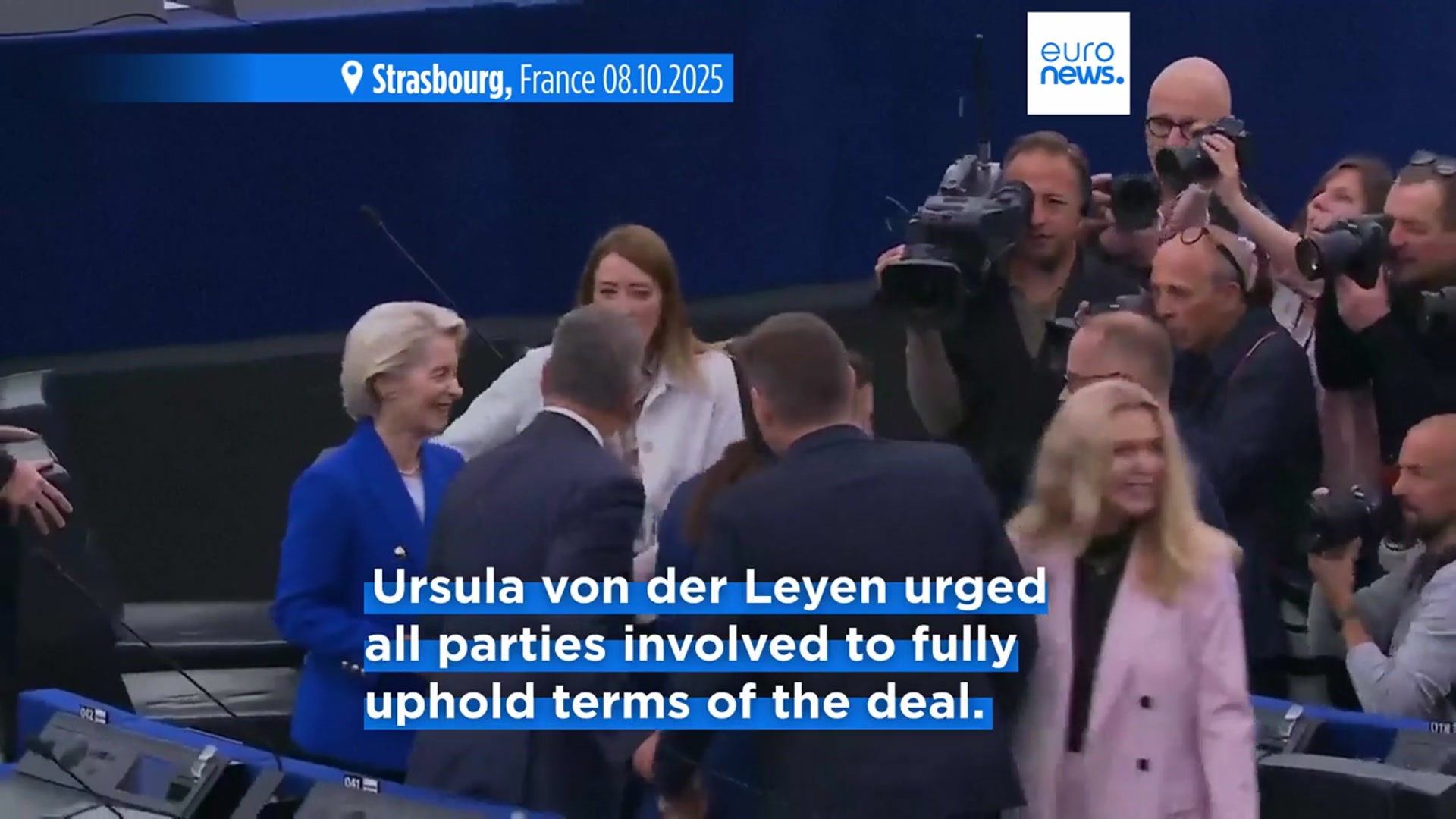 'Video thumbnail for 'Extraordinary news': World breathes sigh of relief at Israel-Hamas peace deal'