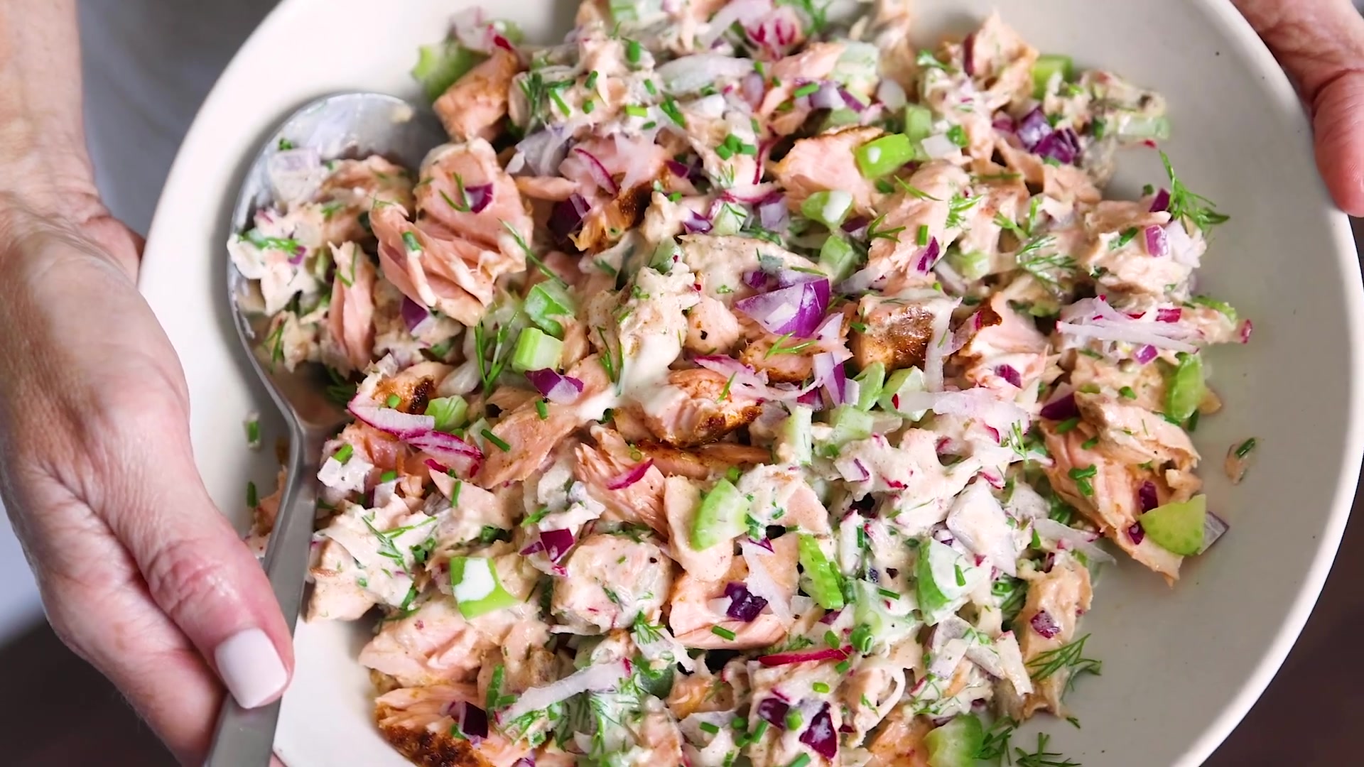 Video thumbnail for 148.SALMON SALAD ¦ if you like my tuna salad recipe, you'll LOVE this salmon salad recipe! (1080p 24fps)