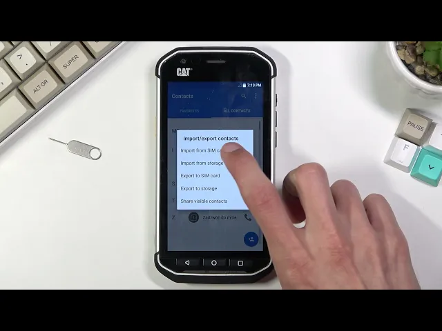 Video thumbnail for How to Copy Contacts from SIM Card to Phone Storage on CAT S40