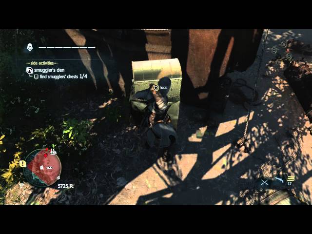Video thumbnail for Assassin's Creed IV: Black Flag - Smugglers Den (Gibara) All Chests & Animus Fragments Collected