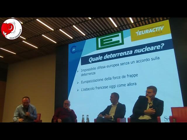 Video thumbnail for Roberto Castaldi spiega i problemi politici ed economici che impediscono le forze armate europee.