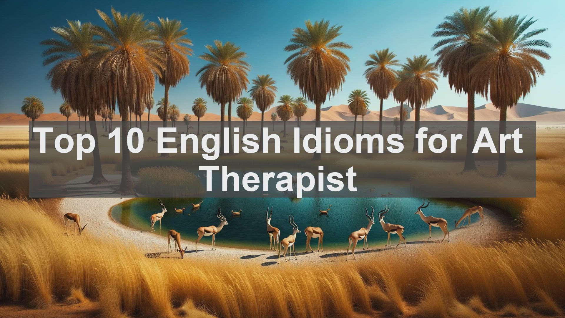 'Video thumbnail for Top 10 English Idioms for Art Therapist'