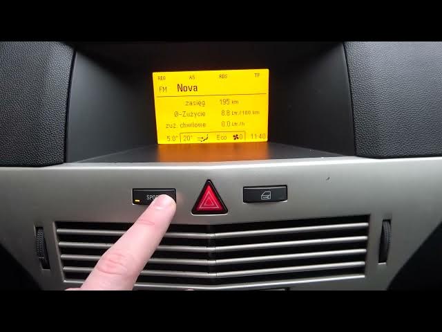 Video thumbnail for How to Turn Sport Mode On or Off i Opel Astra H GTC (2004 - 2014) - Enable and Disable Sport Mode