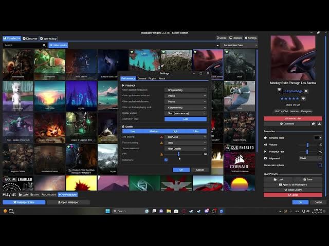 Video thumbnail for How To Change Wallpapers Quality In Wallpaper Engine