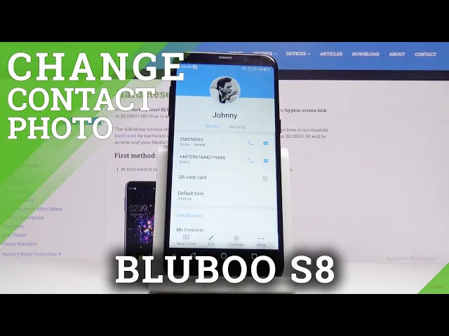 Video thumbnail for How to Add Photo to Contact in BLUBOO S8 - Personalize Contact Profile