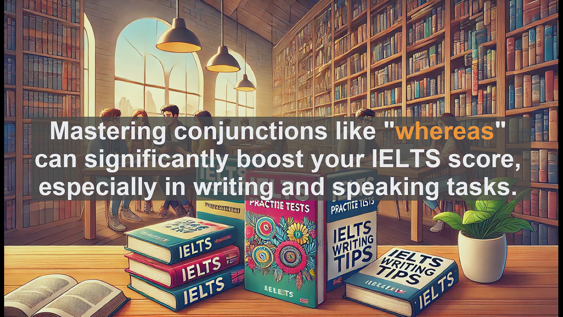 'Video thumbnail for 2500 Must Know IELTS 6.5 Vocabulary - How to Use 'Whereas' in IELTS: Boost Your Score to 6.5'