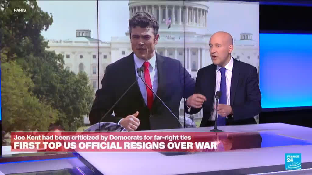 Video thumbnail for Top US official resigns over Trump's war, says Iran posed no imminent threat