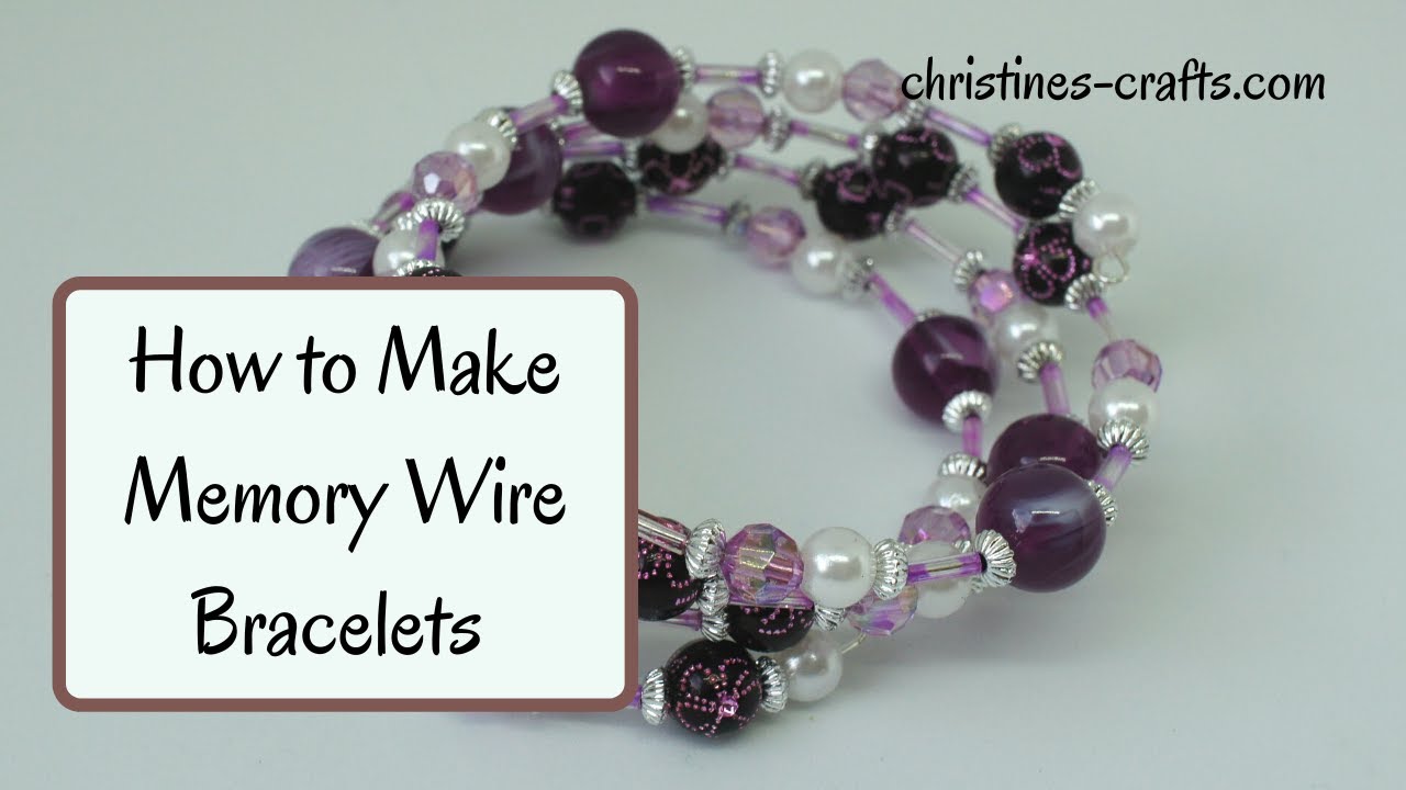 Video thumbnail for HOW TO MAKE A MEMORY WIRE BRACELET - Quick and Easy Bead Jewelry, great for beginners